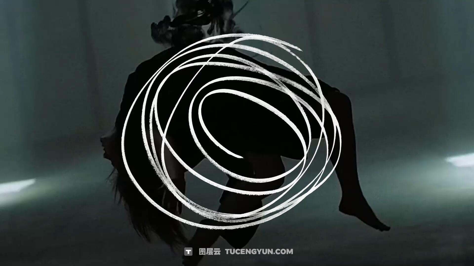 视频素材：10个复古情绪感潦草蹩脚凌乱手绘艺术线条标记叠加元素4K视频素材（13713）图层云