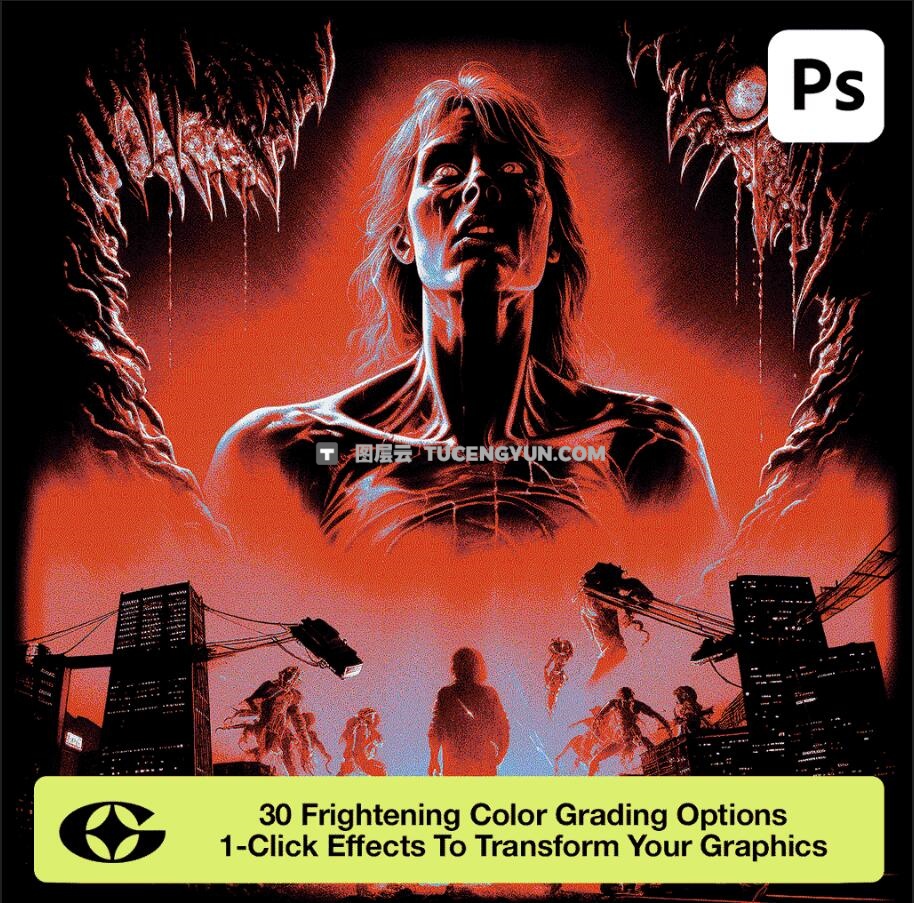 30个恐惧之夜万圣节黑暗主题氛围PS渐变预设GRD素材套装 Gfxwrld FRIGHT NIGHT GRADIENT MAPS (VOL. 1)(13755)图层云 30个恐惧之夜万圣节黑暗主题氛围PS渐变预设GRD素材套装 Gfxwrld FRIGHT NIGHT GRADIENT MAPS (VOL. 1)(13755)图层云