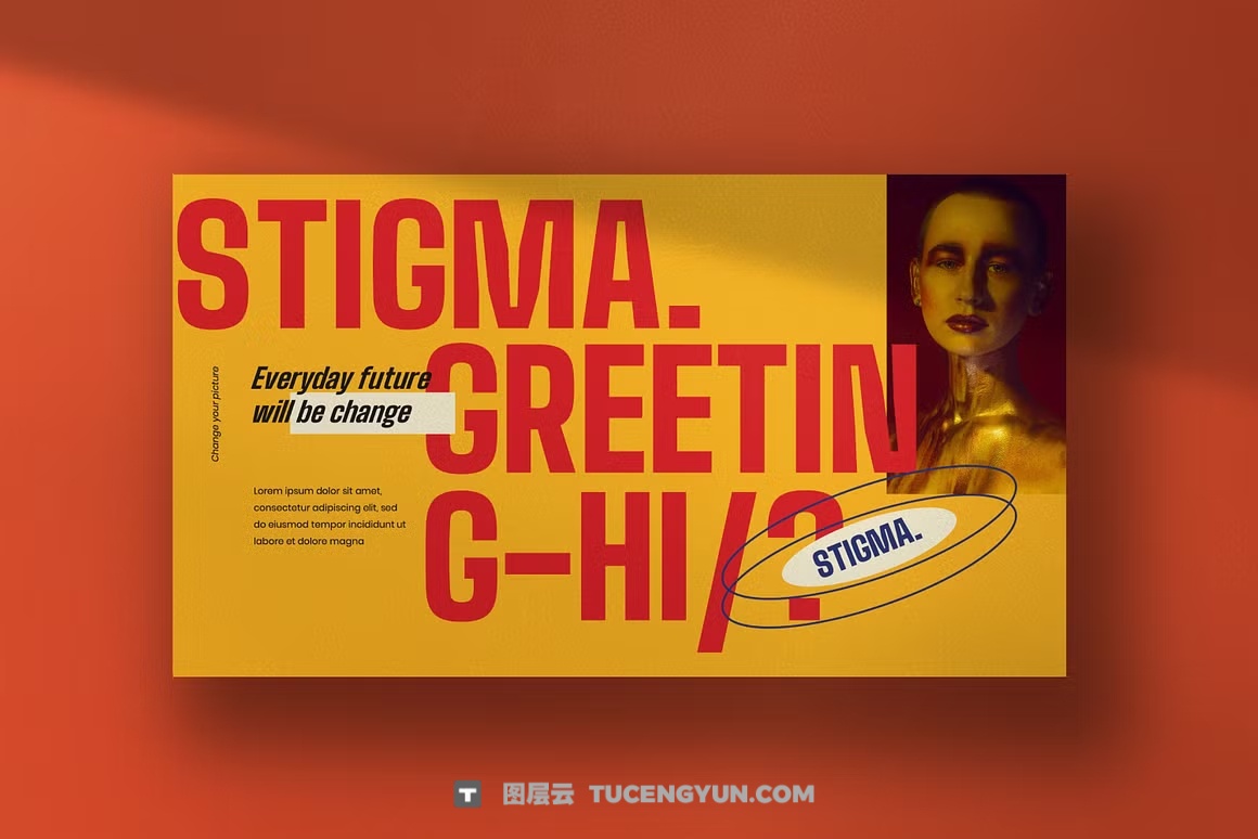PPT模板:街头复古潮流时尚创意撞色PPT演示文稿模板 STIGMA Powerpoint – Creative Design(13896)图层云 PPT模板:街头复古潮流时尚创意撞色PPT演示文稿模板 STIGMA Powerpoint – Creative Design(13896)图层云