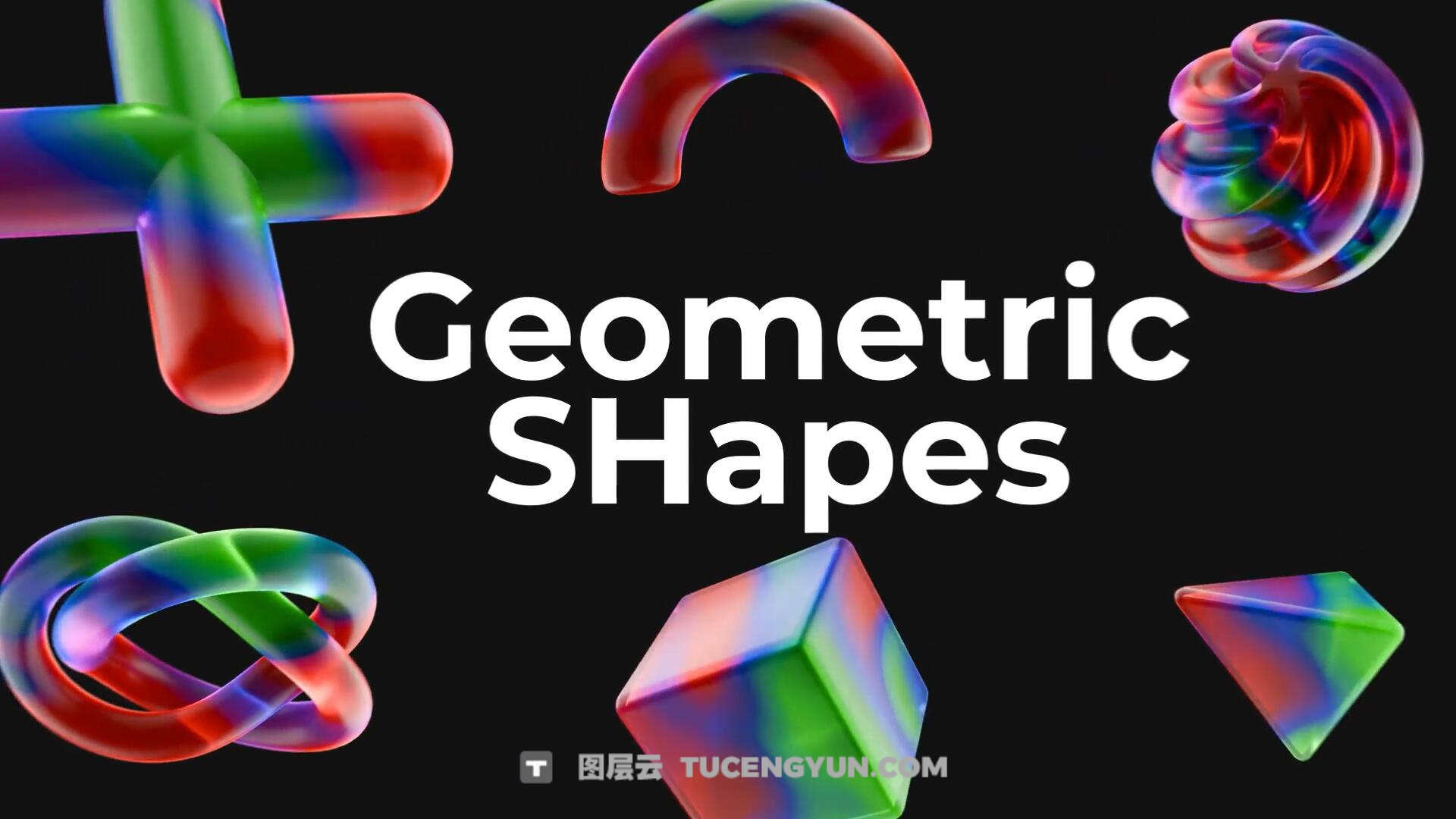 PR模板:抽象3D艺术玻璃彩色几何形状纹理透明水晶元素包(13899)图层云 PR模板:抽象3D艺术玻璃彩色几何形状纹理透明水晶元素包(13899)图层云