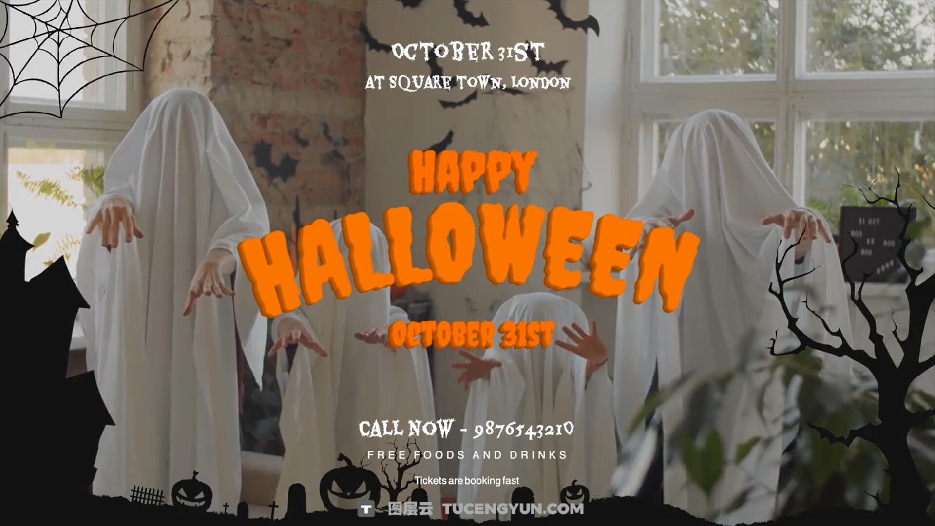 达芬奇模板:10个万圣节恐怖哥特式惊悚场景幽灵文字标题包(13791)图层云 达芬奇模板:10个万圣节恐怖哥特式惊悚场景幽灵文字标题包(13791)图层云