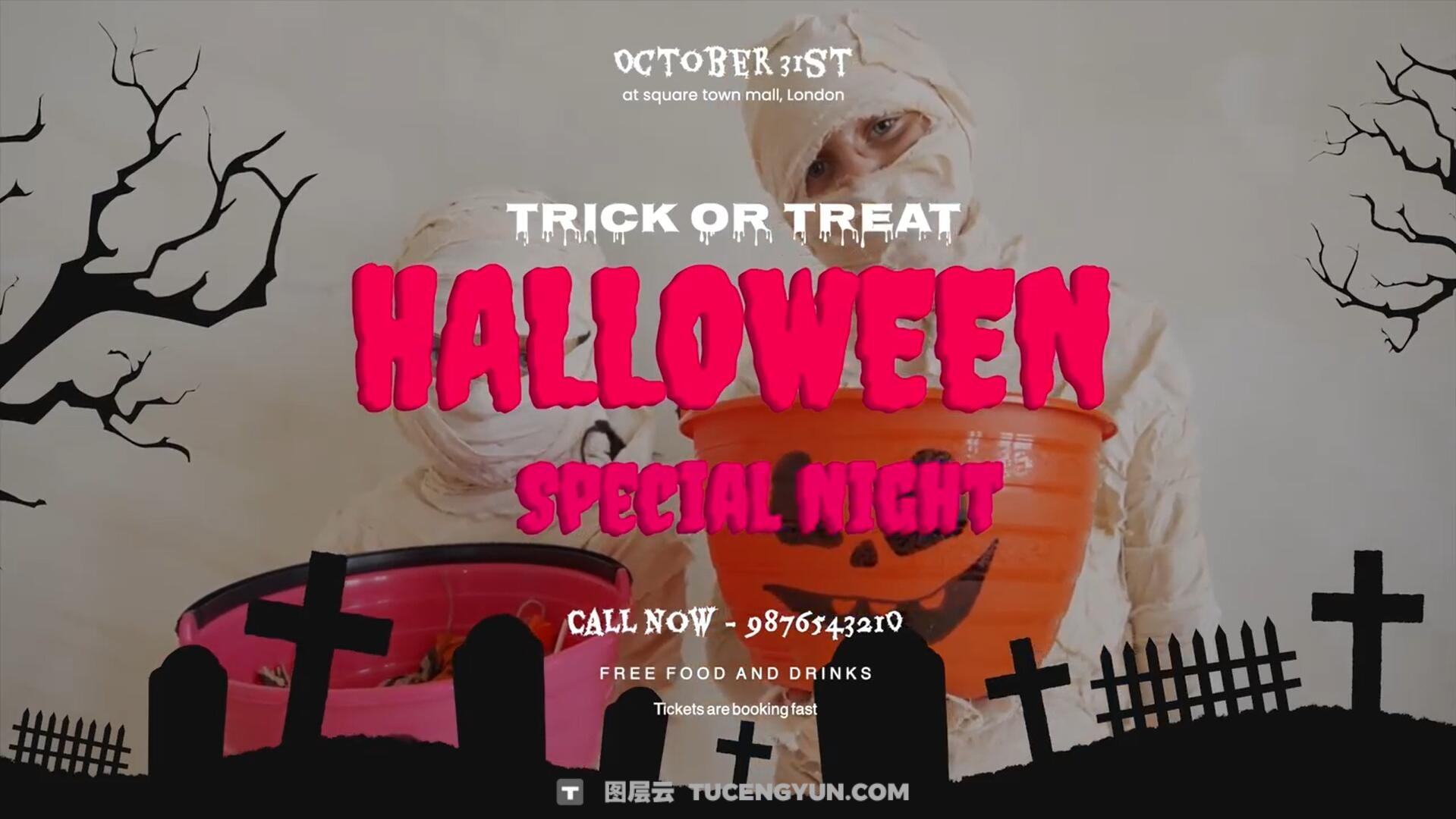 达芬奇模板:10个万圣节恐怖哥特式惊悚场景幽灵文字标题包(13791)图层云 达芬奇模板:10个万圣节恐怖哥特式惊悚场景幽灵文字标题包(13791)图层云