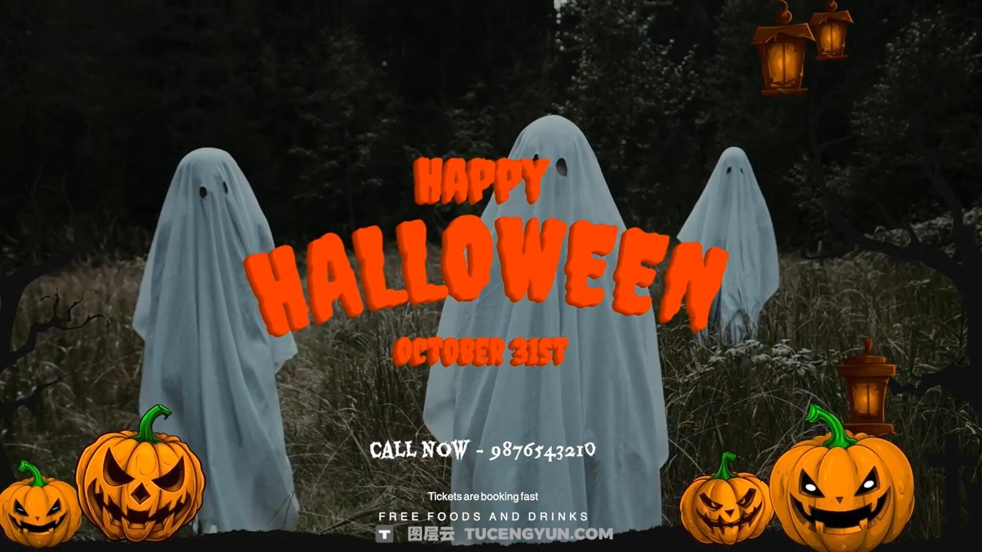 达芬奇模板:10个万圣节恐怖哥特式惊悚场景幽灵文字标题包(13791)图层云 达芬奇模板:10个万圣节恐怖哥特式惊悚场景幽灵文字标题包(13791)图层云