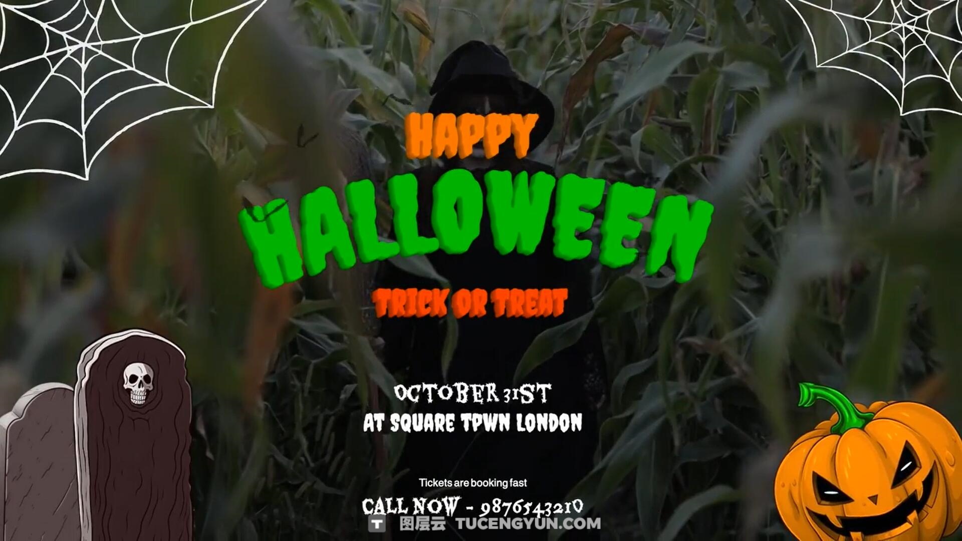 达芬奇模板:10个万圣节恐怖哥特式惊悚场景幽灵文字标题包(13791)图层云 达芬奇模板:10个万圣节恐怖哥特式惊悚场景幽灵文字标题包(13791)图层云