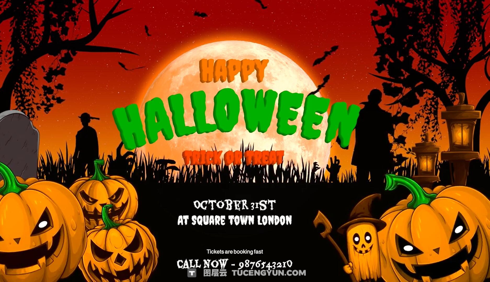 达芬奇模板:10个万圣节恐怖哥特式惊悚场景幽灵文字标题包(13791)图层云 达芬奇模板:10个万圣节恐怖哥特式惊悚场景幽灵文字标题包(13791)图层云