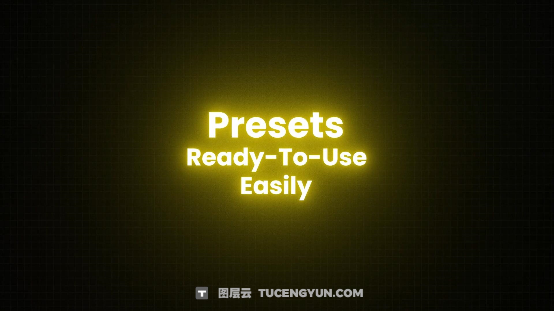 PR模板：梦幻朦胧美学深度发光漫射字幕文字标题动画（13805）图层云