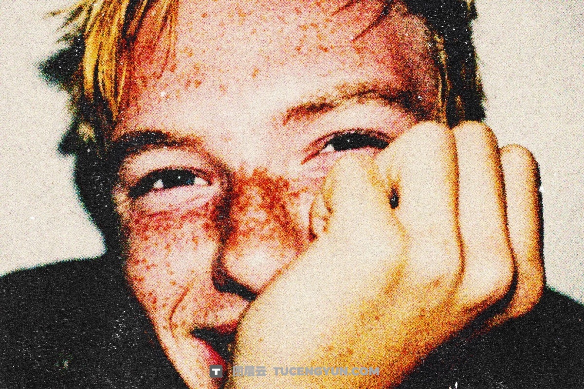 老式胶片风格深邃色调厚颗粒叠加电影海报封面设计PSD特效样机 Retro Heavy Grained Photo Effect（13829）图层云