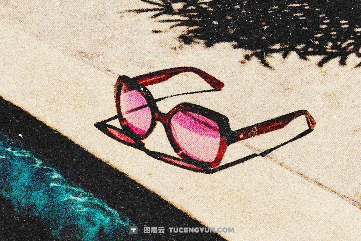 老式胶片风格深邃色调厚颗粒叠加电影海报封面设计PSD特效样机 Retro Heavy Grained Photo Effect（13829）图层云