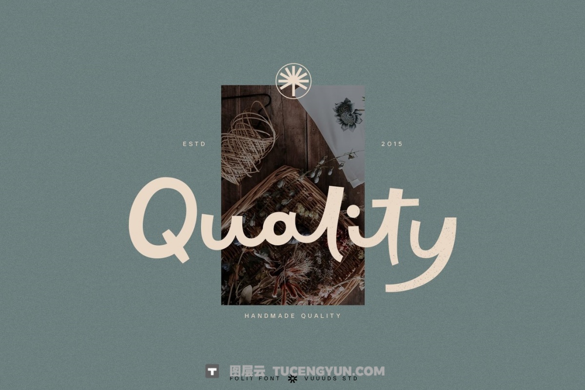 英文字体：大胆重量粗体动态风格手写连笔品牌海报封面设计 Folit（13834）图层云