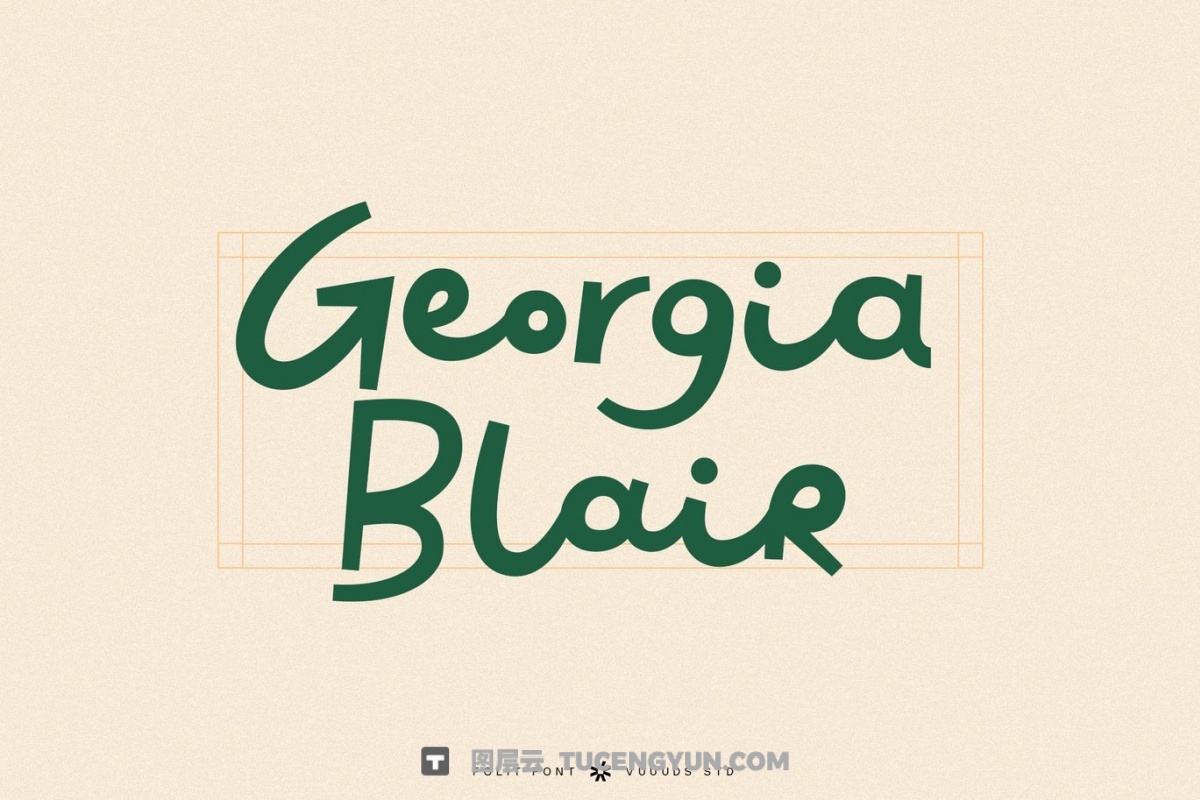 英文字体：大胆重量粗体动态风格手写连笔品牌海报封面设计 Folit（13834）图层云