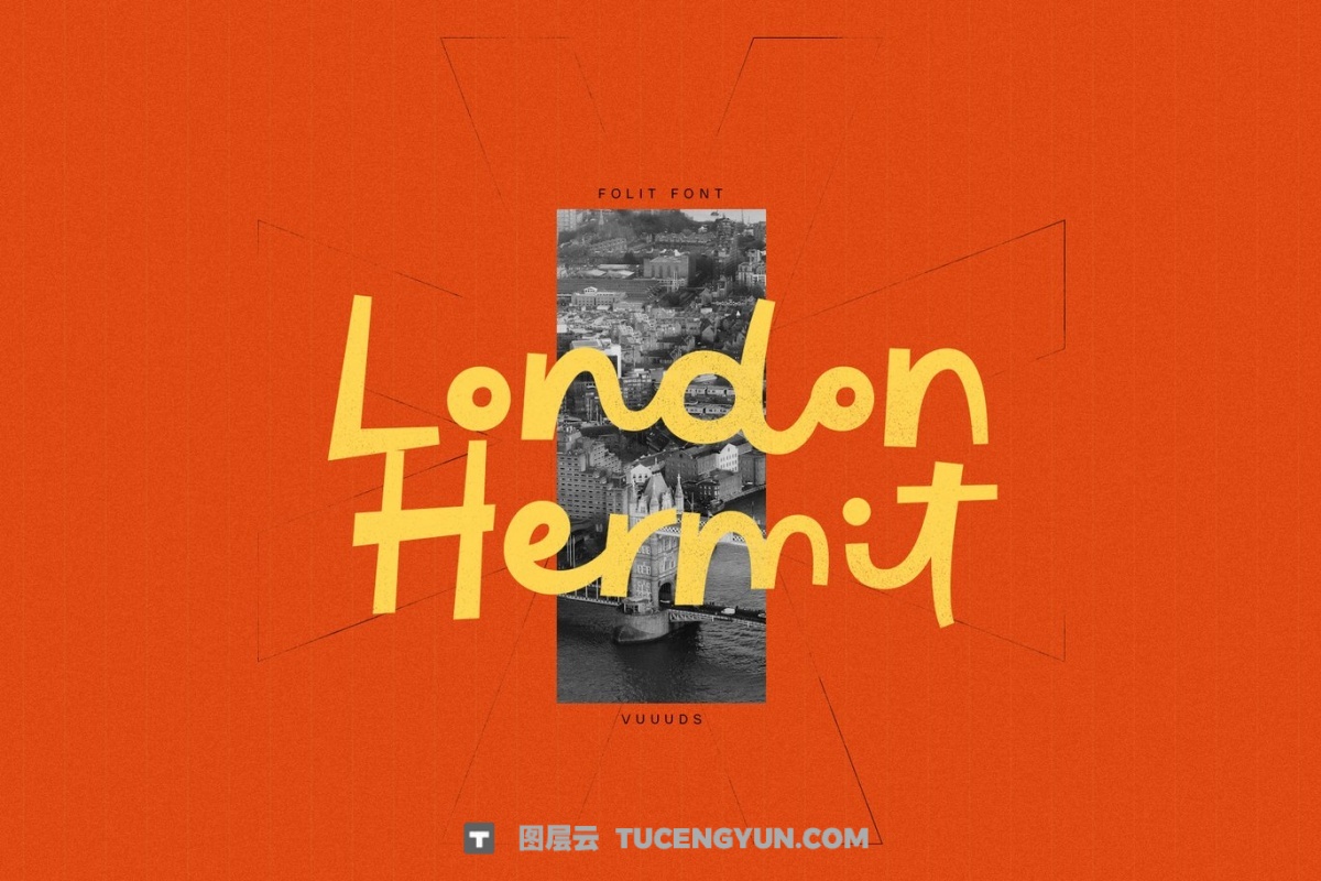 英文字体：大胆重量粗体动态风格手写连笔品牌海报封面设计 Folit（13834）图层云