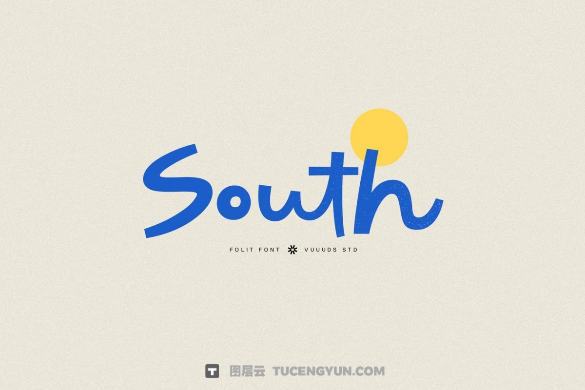 英文字体：大胆重量粗体动态风格手写连笔品牌海报封面设计 Folit（13834）图层云