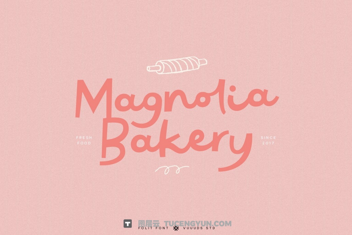 英文字体：大胆重量粗体动态风格手写连笔品牌海报封面设计 Folit（13834）图层云