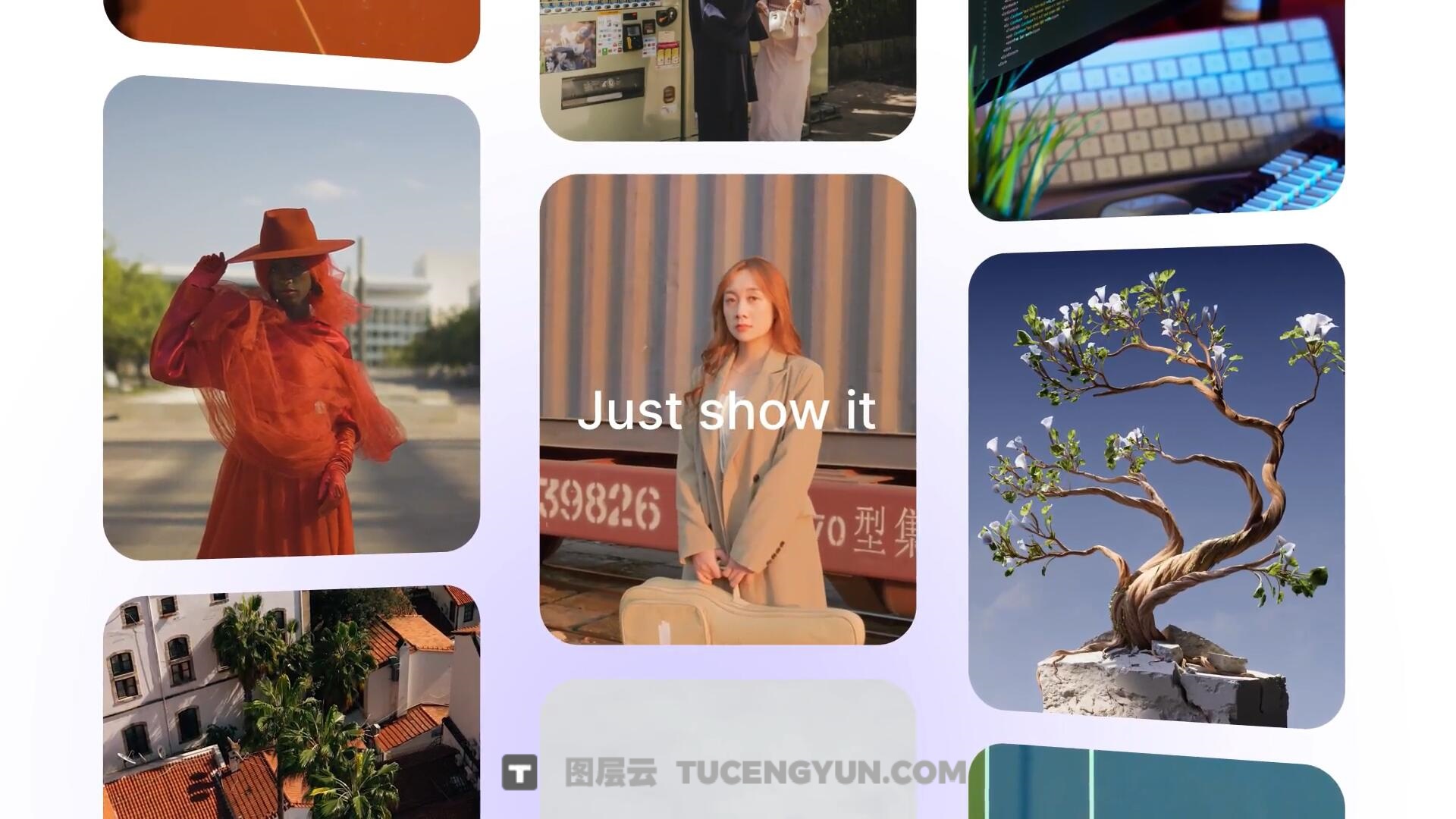 AE模板：创意级SaaS品牌数字服务产品介绍短片动画（13857）图层云