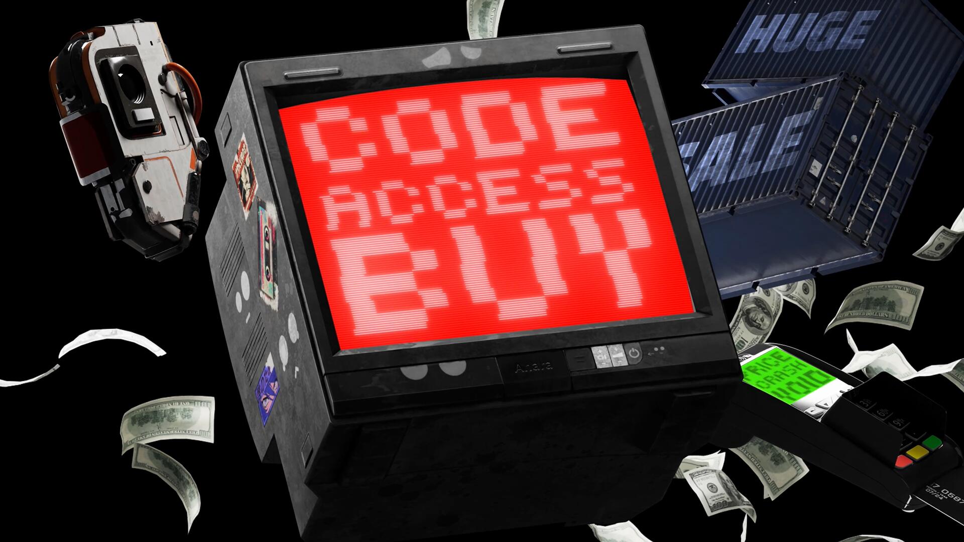 视频素材：赛博朋克风格创意潮流物料剪辑元素物品叠加动画（13860）