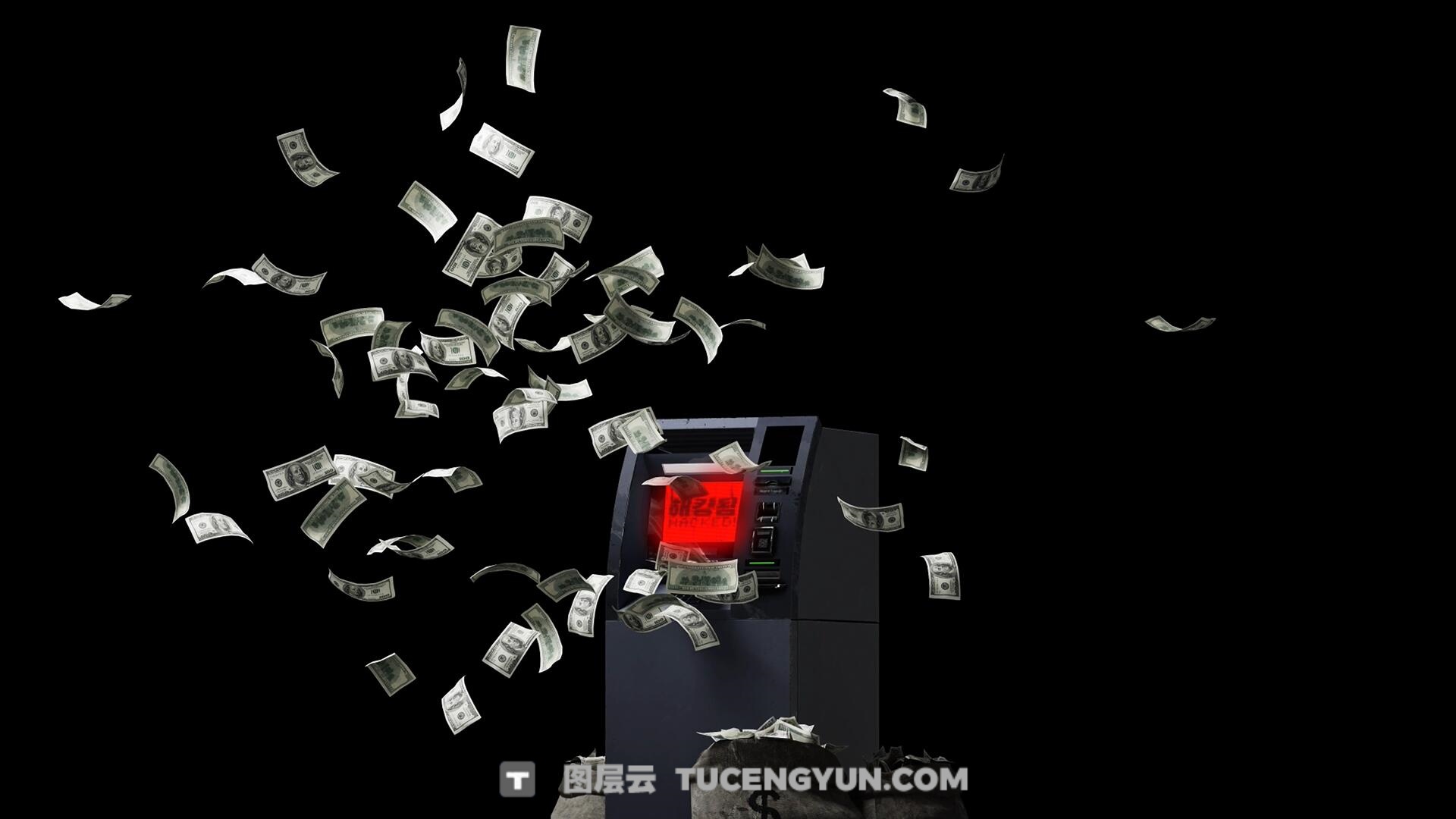 视频素材：赛博朋克风格创意潮流物料剪辑元素物品叠加动画（13860）图层云