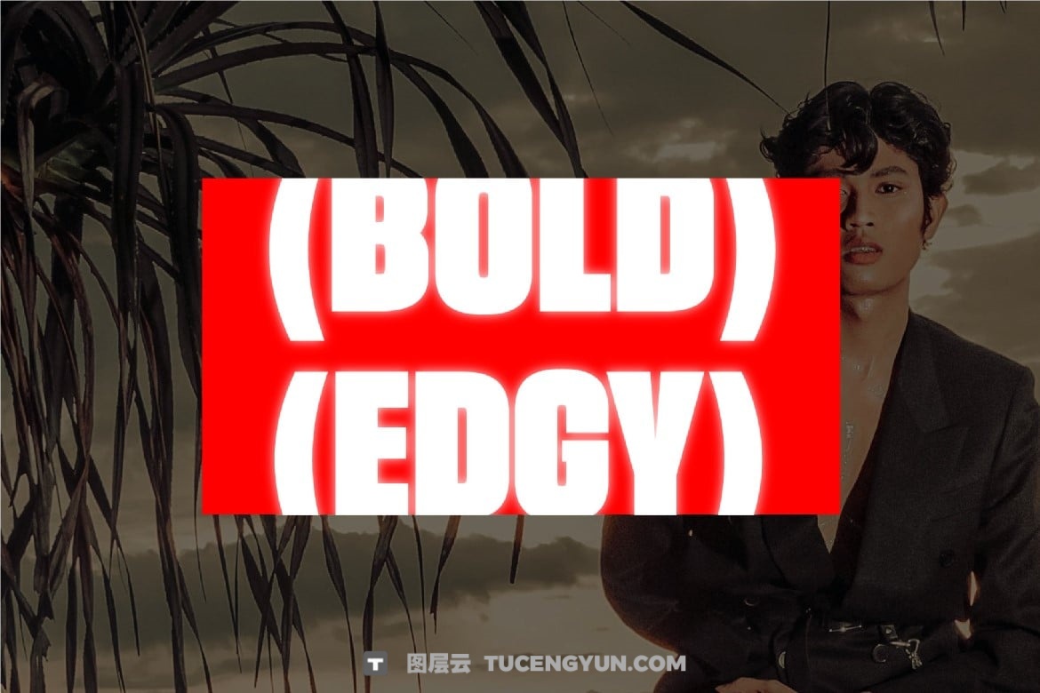 英文字体：大胆运动感时髦黑体粗体无衬线装饰海报封面设计字体 Gothif（13861）图层云