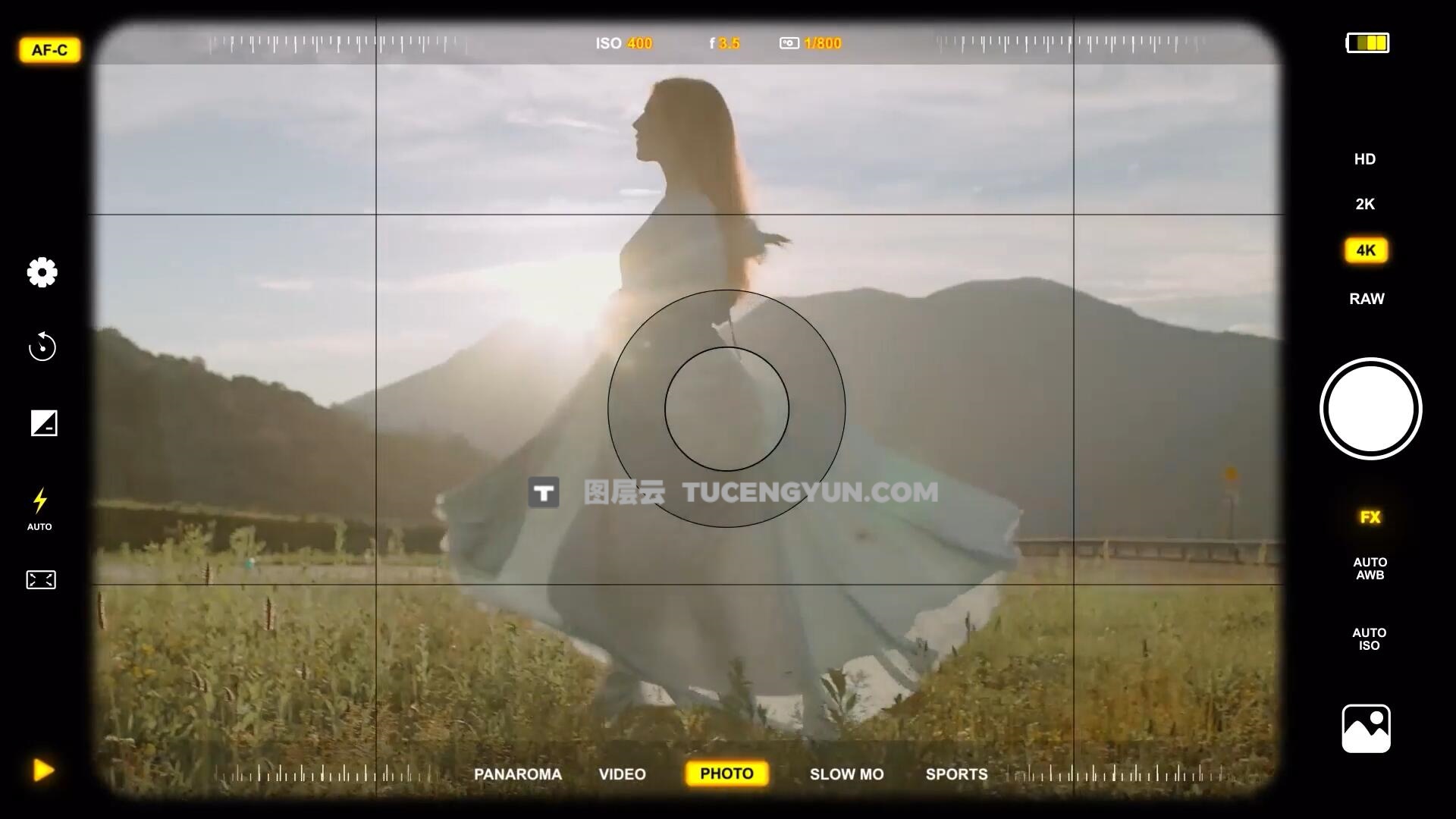 AE/PR模板：10个逼真相机取景器参数图标屏幕元素动画包 支持横竖屏（13906）图层云