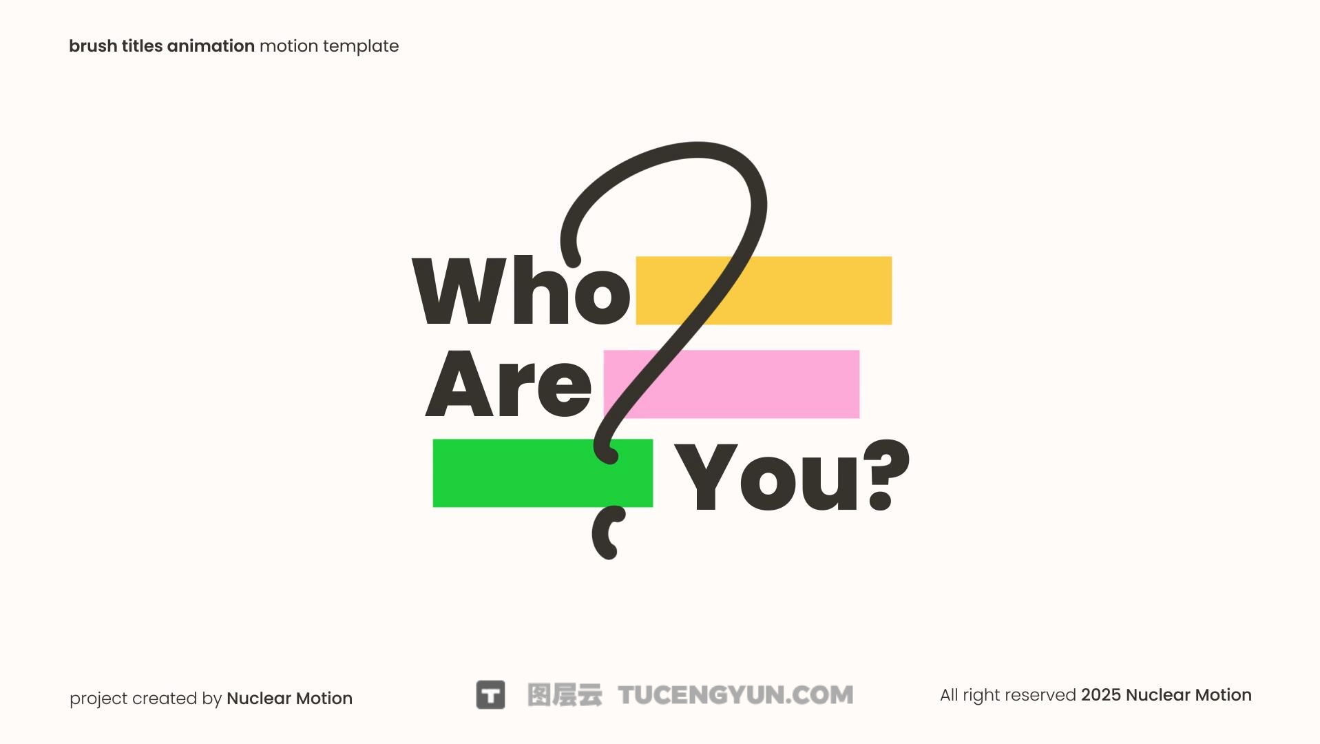 FCPX插件：创意动态几何形状文本标题排版动画（13907）图层云