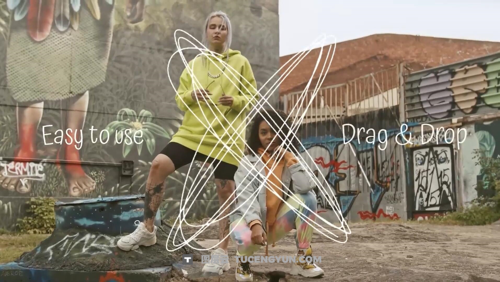 FCPX插件：潦草蹩脚凌乱手绘艺术线条标记元素动画（13908）图层云