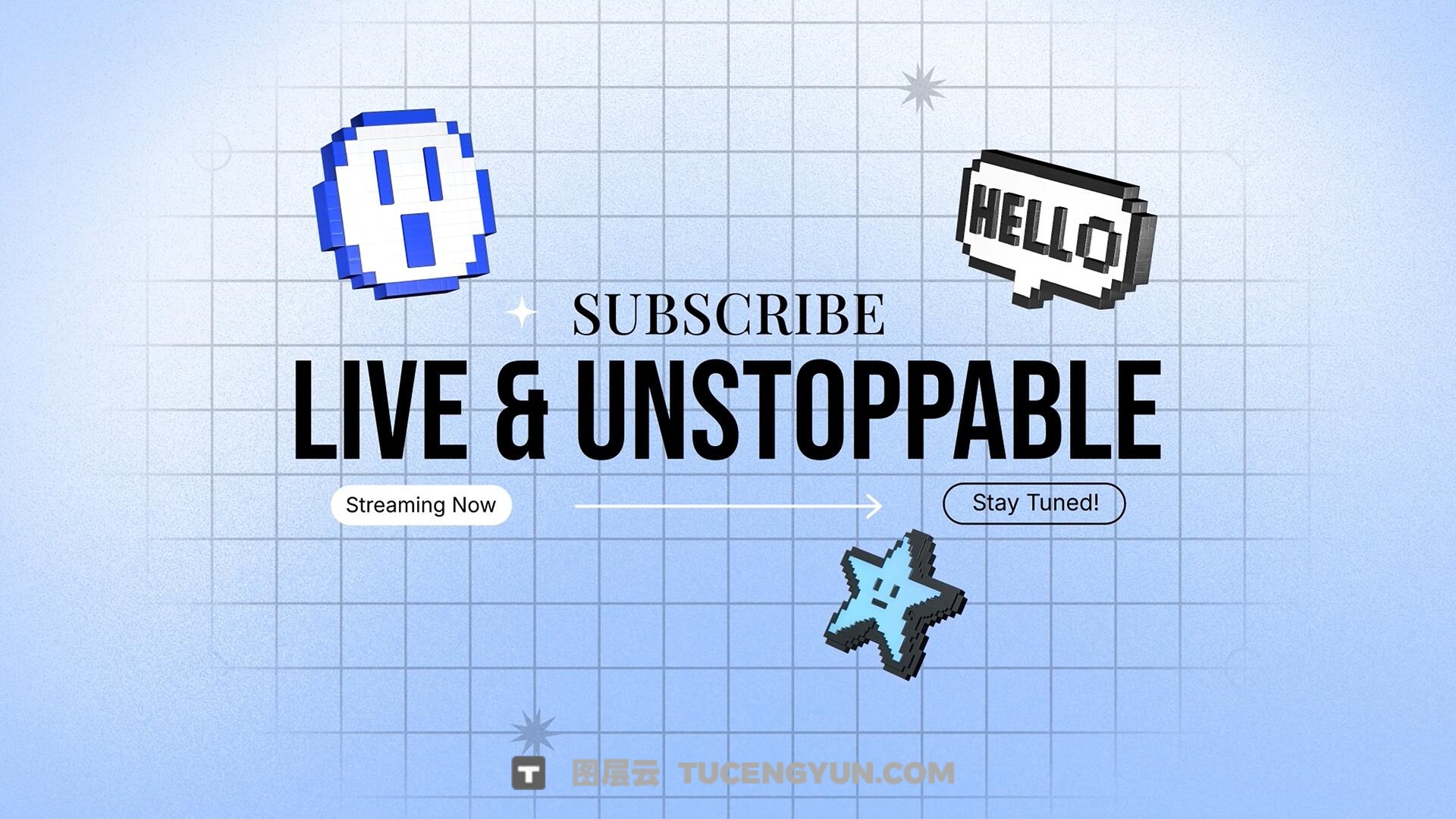 FCPX插件：新潮3D酷玩艺术风格文字标题排版动画（13916）图层云