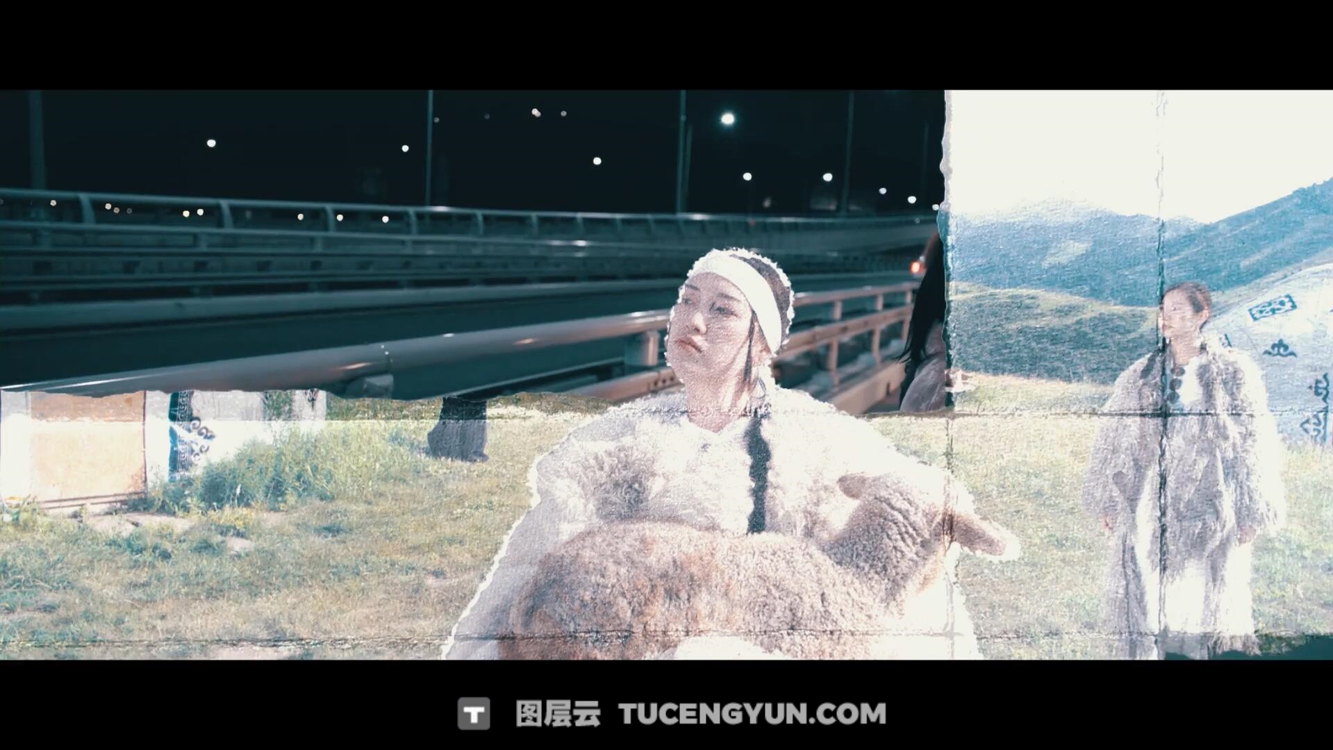 AE模板：复古电影情绪风格快闪拼贴定格动画撕纸转场视觉效果包（13923）图层云