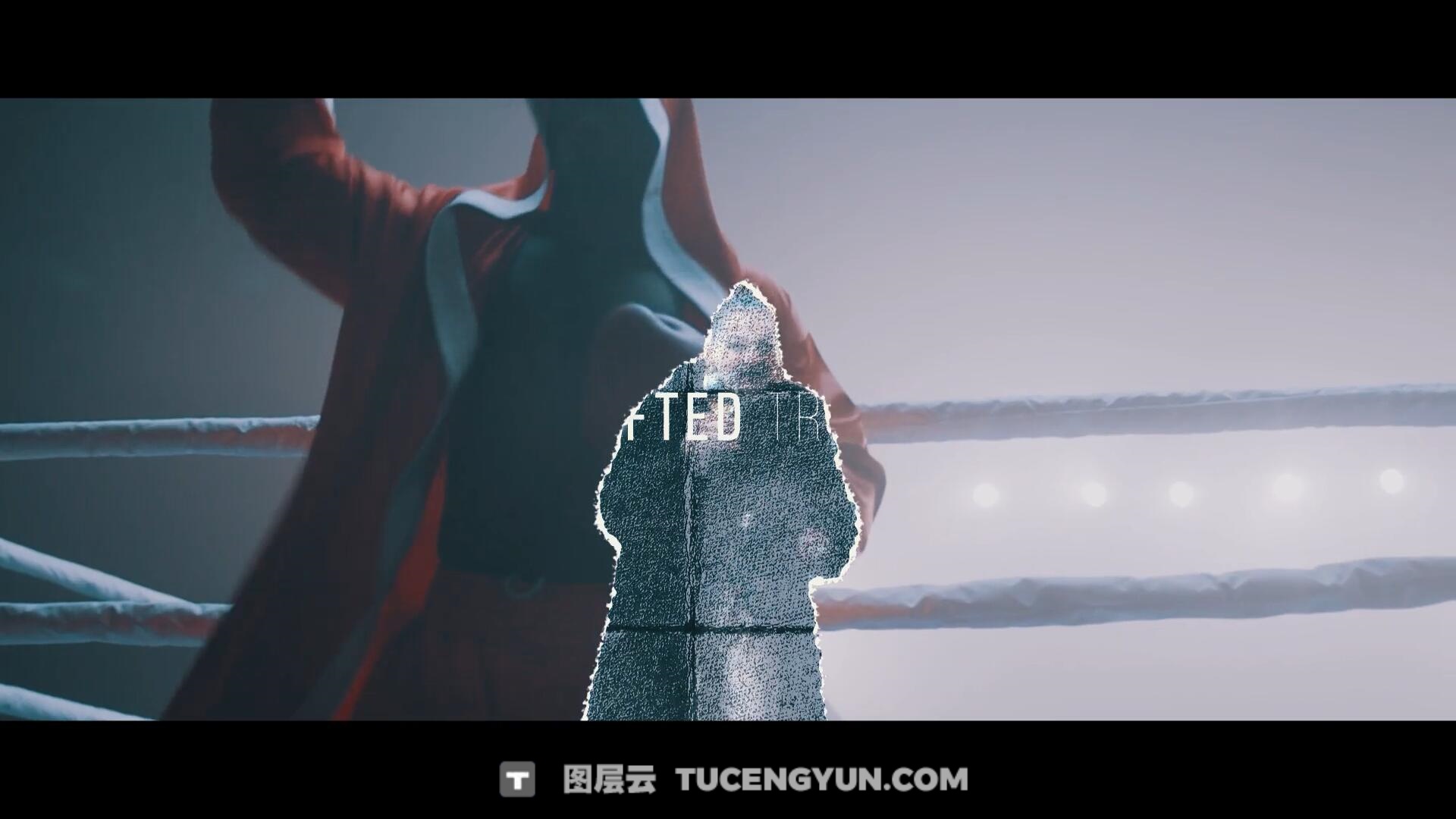 AE模板：复古电影情绪风格快闪拼贴定格动画撕纸转场视觉效果包（13923）图层云