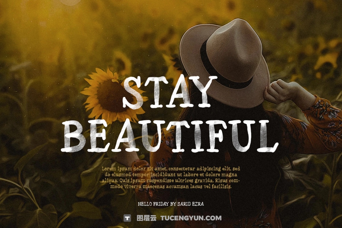 英文字体：真实手写有机水彩马克笔封面海报设计字体 Watercolor SVG Font（13925）图层云