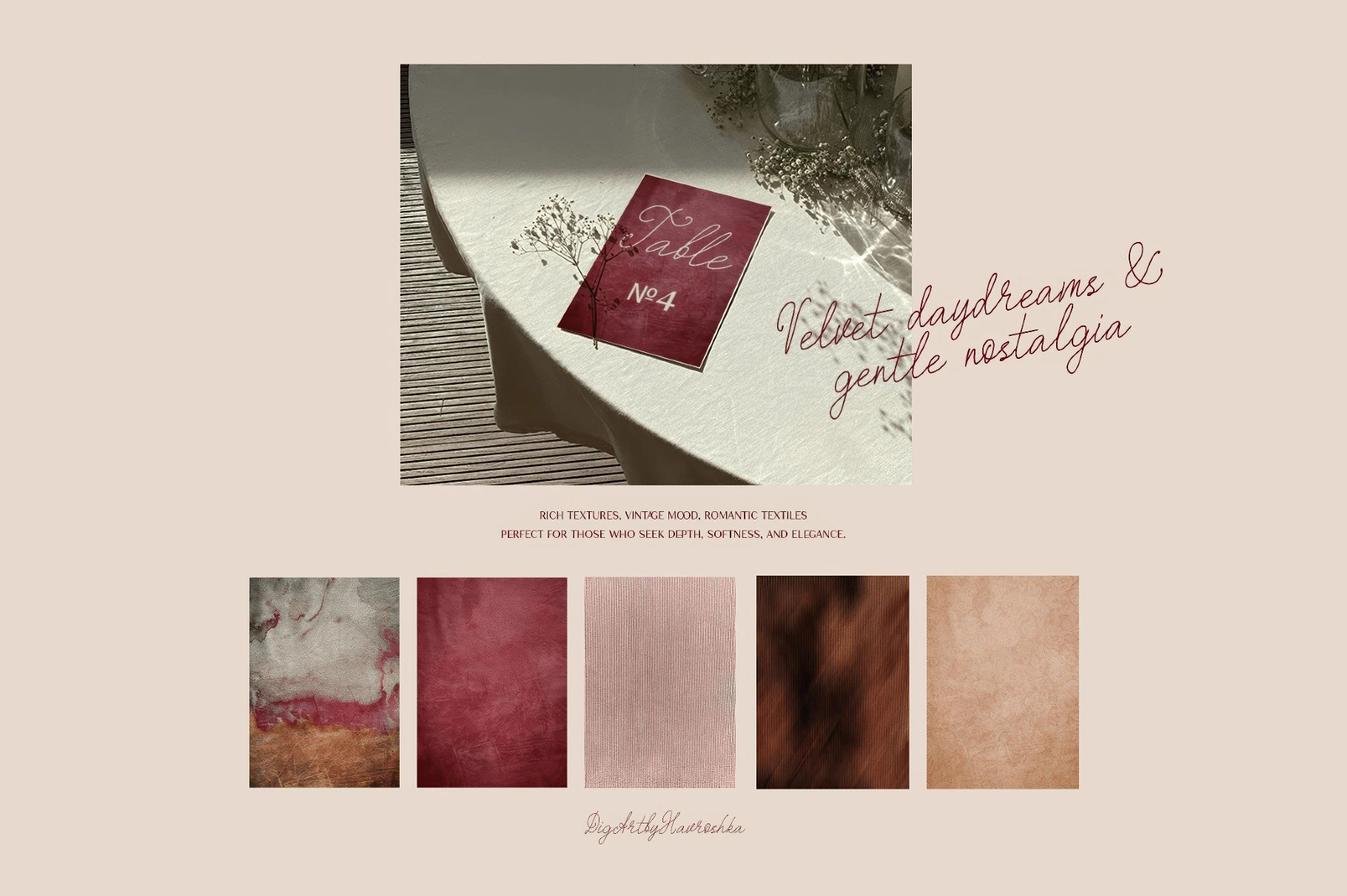 41个复古轻奢布景风格柔软天鹅绒蕾丝条纹背景纹理PNG素材 Softy Velvet & Lace Backgrounds（13927）图层云