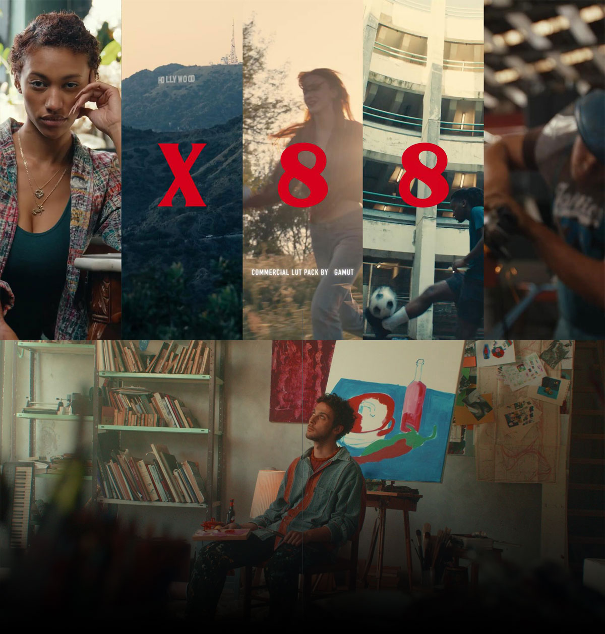 GAMUT – X88 LUTs 经典电影感柯达2383胶片仿真模拟LUT调色预设（13816）