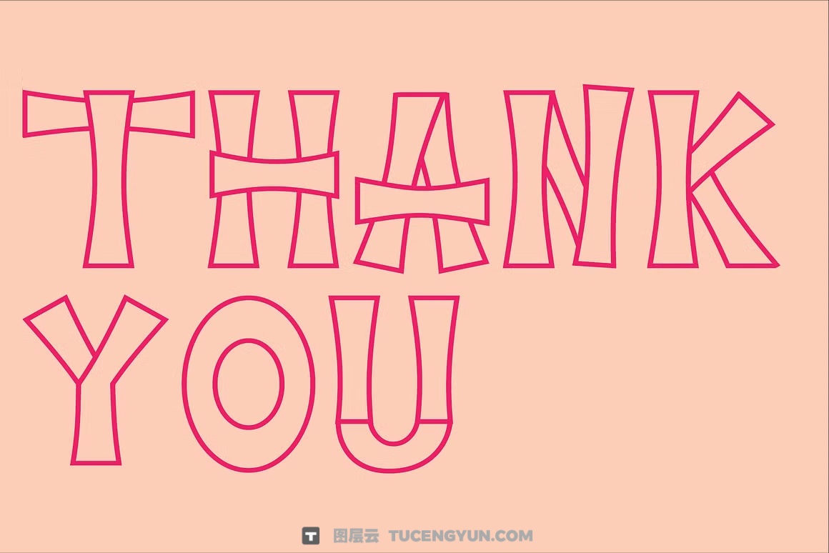 英文字体：慵懒俏皮VLOG旅拍手写风格手绘镂空轮廓涂鸦广告短片海报封面字体 Veltiray – Outline Font（13937）图层云