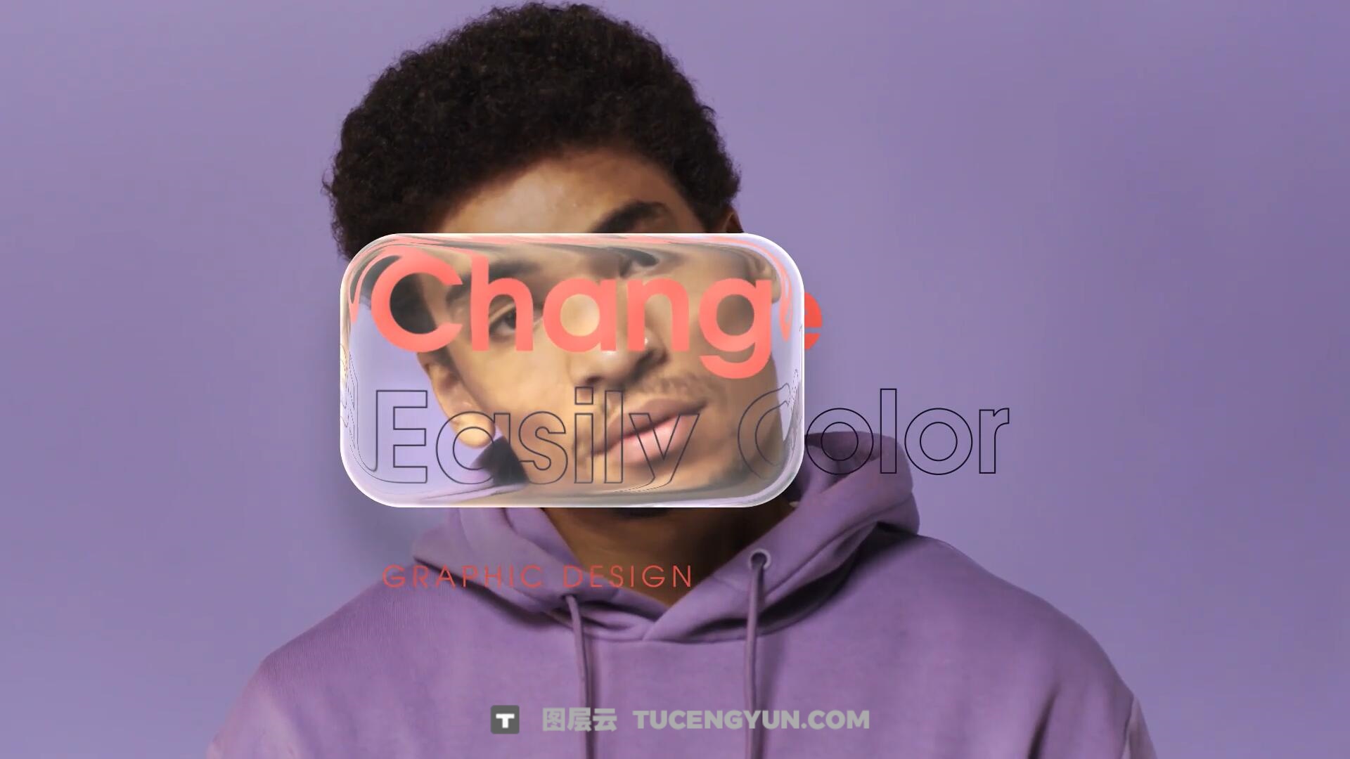 AE/PR模板：全新苹果液态玻璃美学动态滑动文字标题字幕动画（13941）图层云