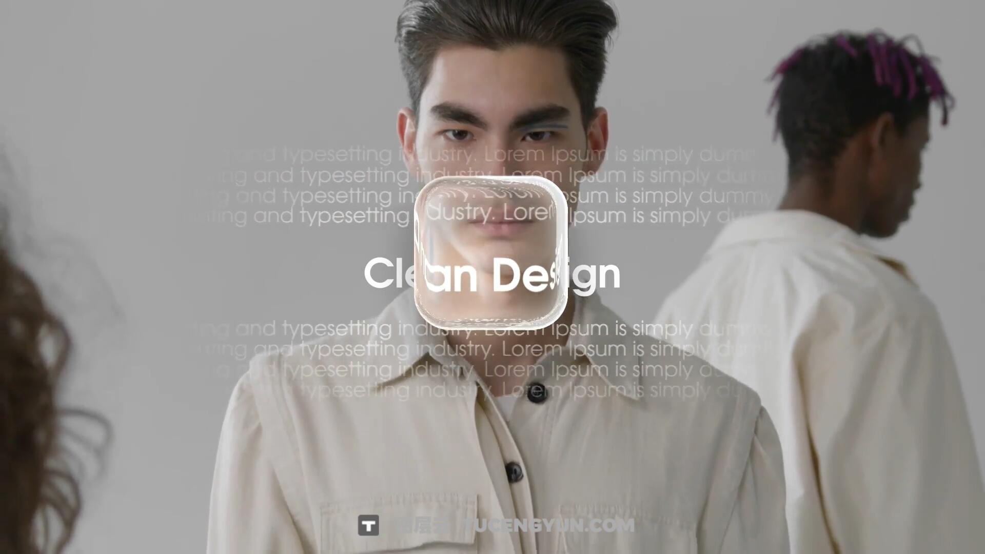 AE/PR模板：全新苹果液态玻璃美学动态滑动文字标题字幕动画（13941）图层云