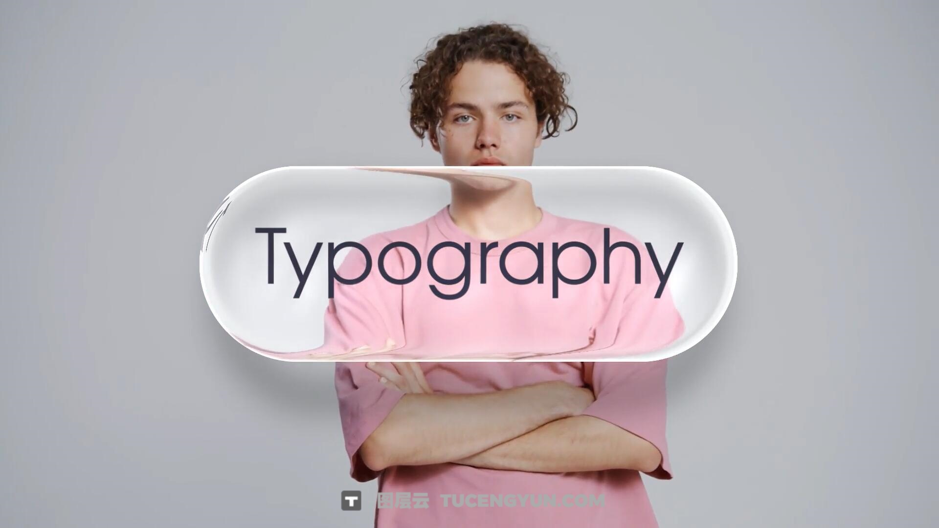 AE/PR模板：全新苹果液态玻璃美学动态滑动文字标题字幕动画（13941）图层云