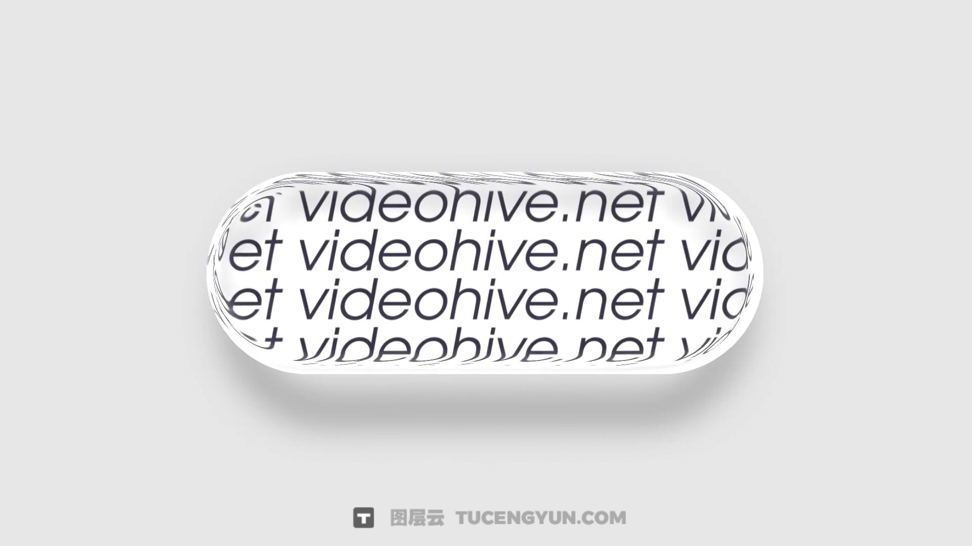 AE/PR模板：全新苹果液态玻璃美学动态滑动文字标题字幕动画（13941）图层云
