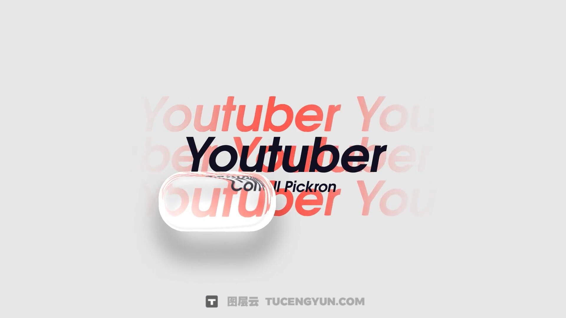 AE/PR模板：全新苹果液态玻璃美学动态滑动文字标题字幕动画（13941）图层云