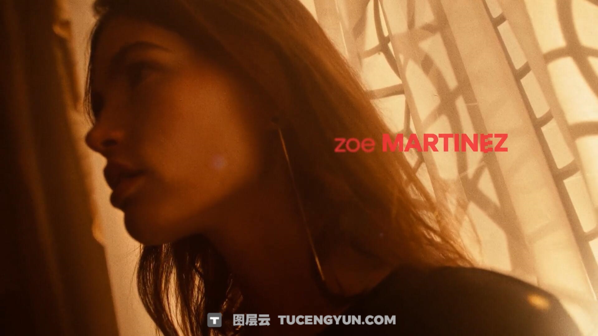 AE模板：全新电影感毛刺失真动态模糊文字标题动画（13947）图层云