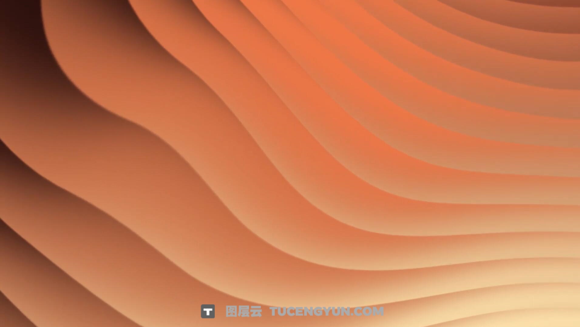 AE模板：大胆抽象模糊混合流动几何渐变液体波浪视频背景动画模板（13948）图层云