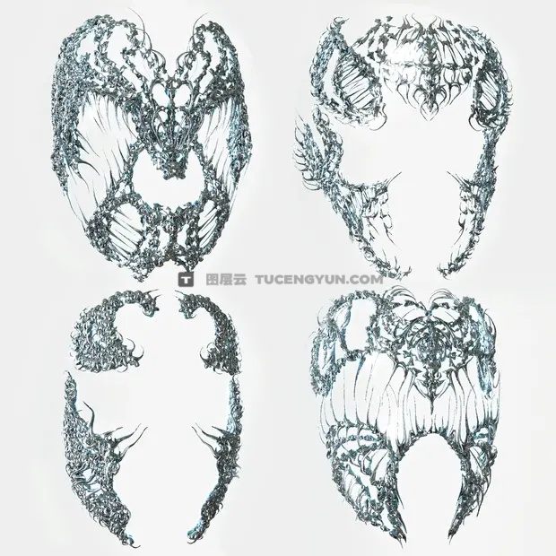 热门抽象金属酸性镀铬艺术面具形状视觉设计3D模型包 Laliett Jewerly Pack (.obj files)(13953)图层云 热门抽象金属酸性镀铬艺术面具形状视觉设计3D模型包 Laliett Jewerly Pack (.obj files)(13953)图层云