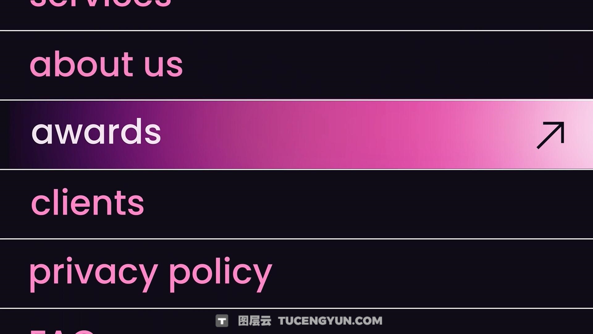 FCPX插件：极简主义文字标题轮播、循环、滚动场景动画排版模板（13982）图层云