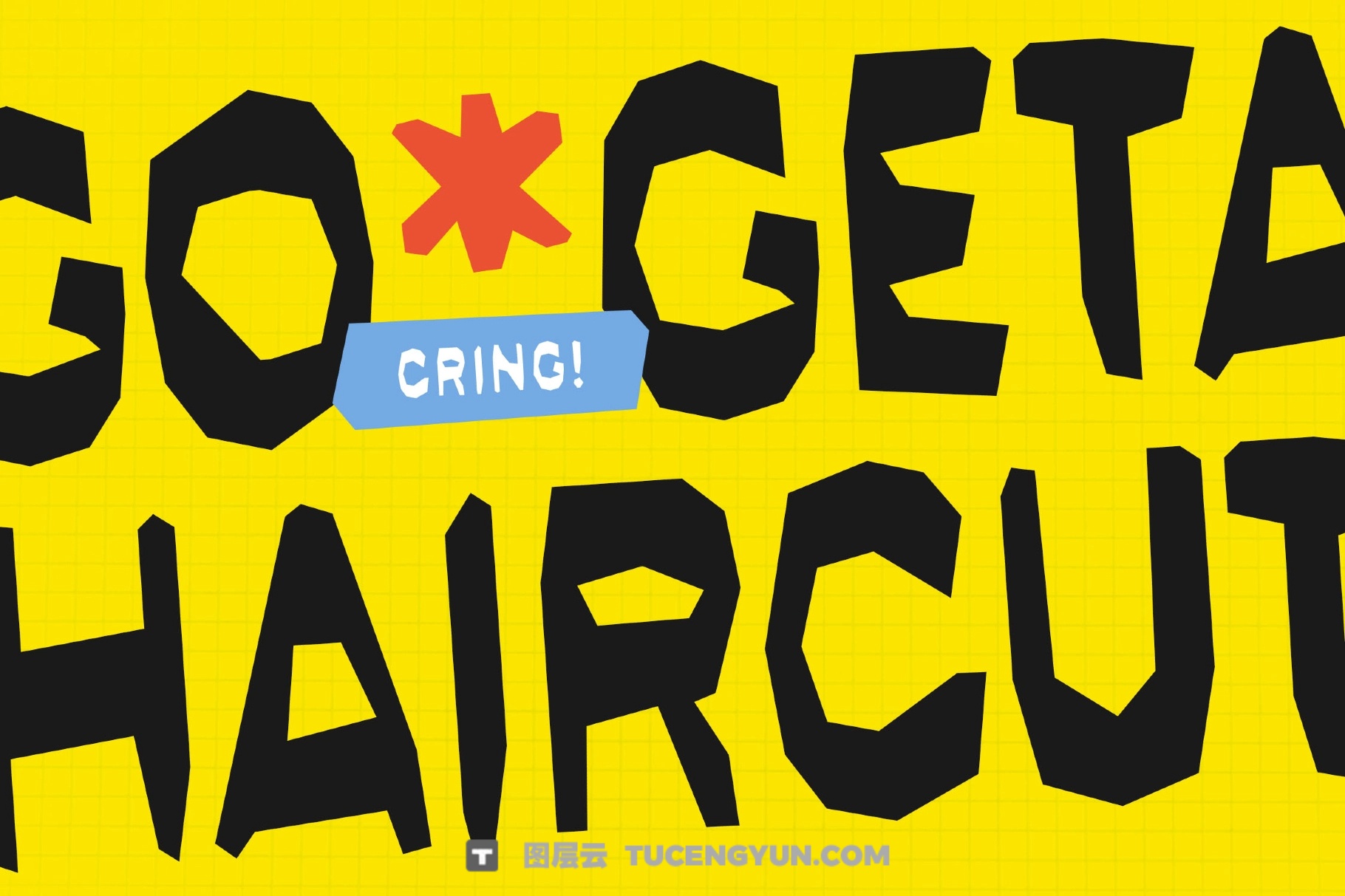 英文字体：独特时髦俏皮剪裁纸张质感头条新闻封面海报设计字体 Auhsome – Handcrafted PaperCut Font（139）图层云