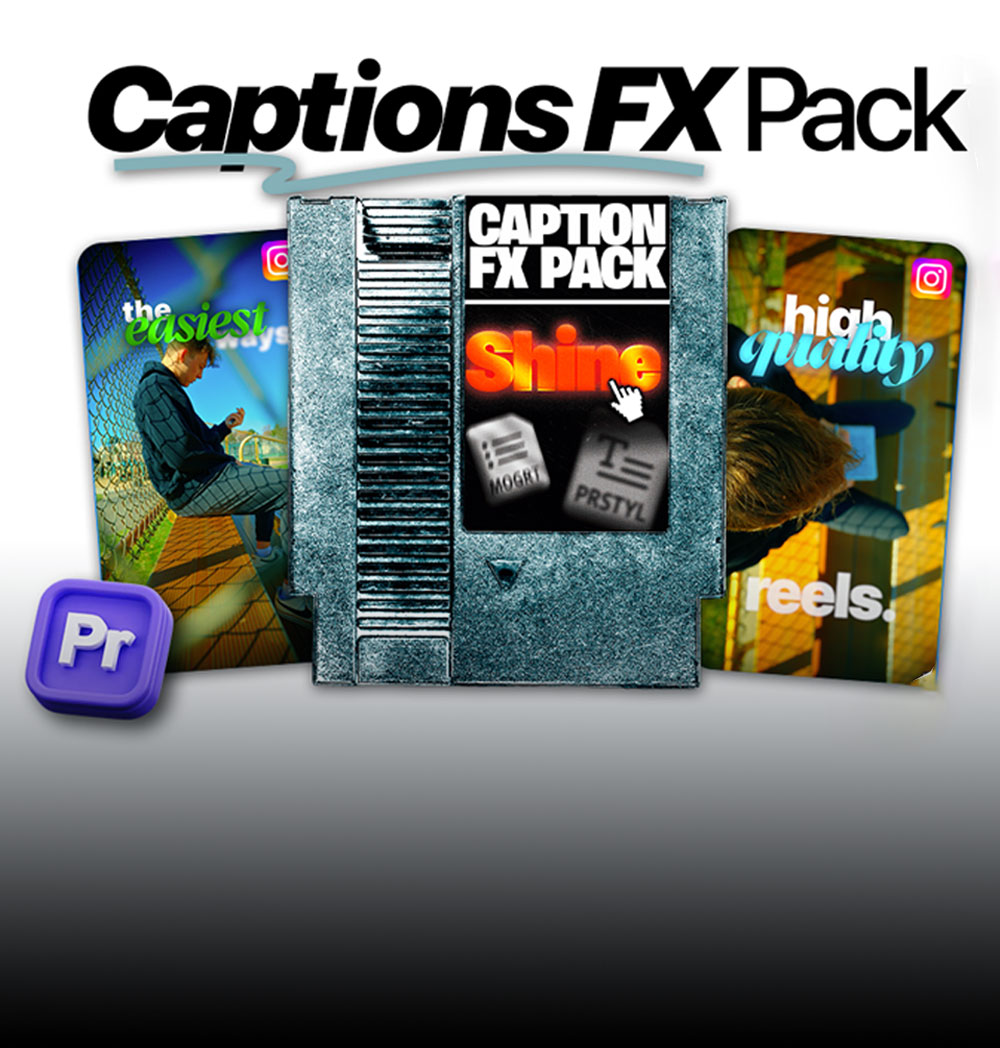 热门电影感短视频、访谈、电影剪辑文字标题字幕动画PR预设 Caption Fx Pack – Sparvol（13985）