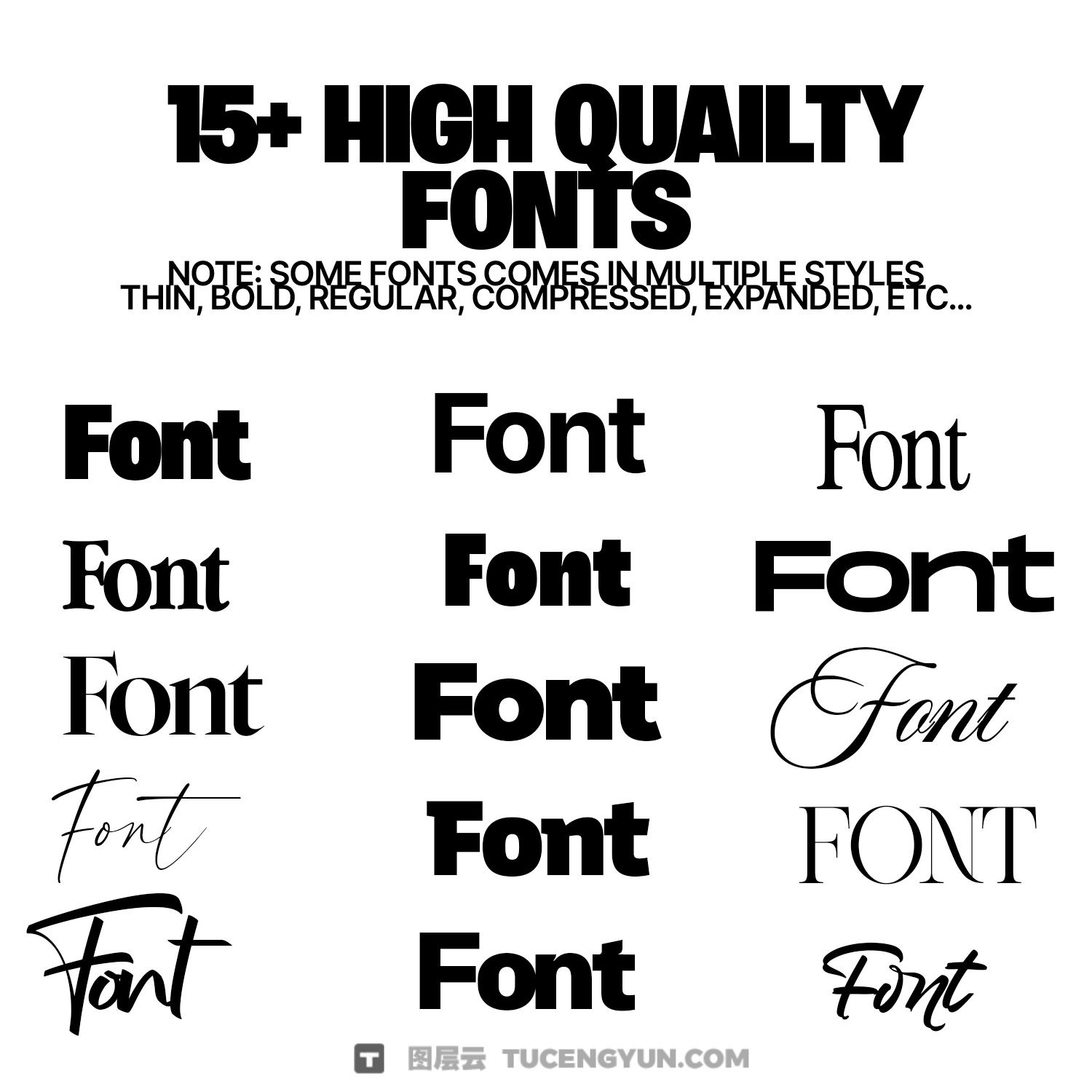 热门电影感短视频、访谈、电影剪辑文字标题字幕动画PR预设 Caption Fx Pack – Sparvol（13985）图层云