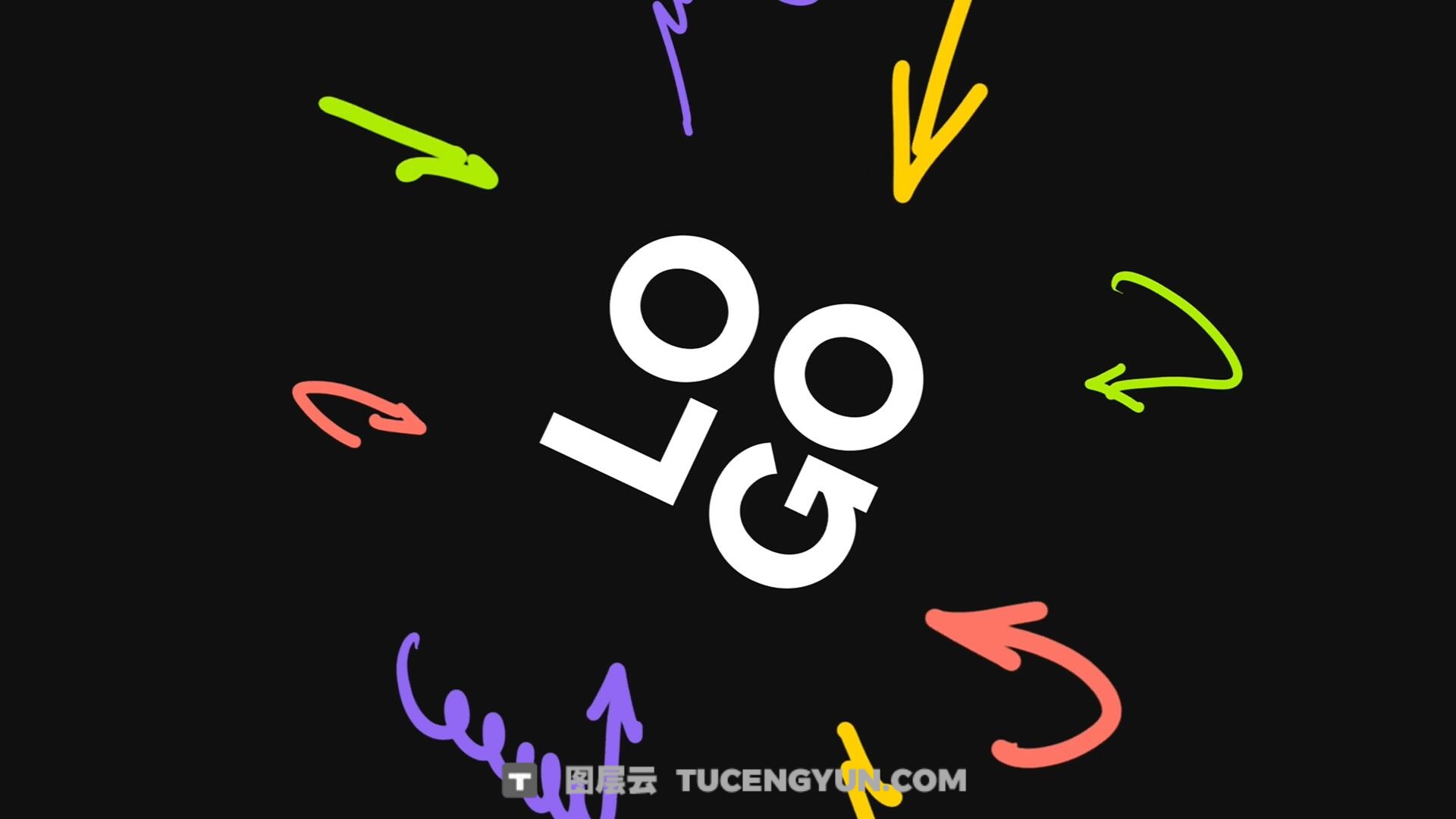 PR模板：创意多彩趣味感人物头像贴纸动画开场片头（13987）图层云