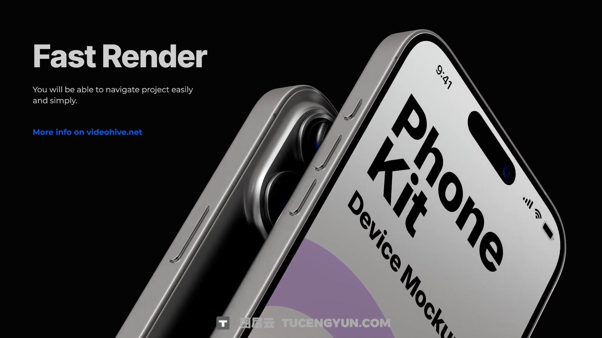 AE模板：高品质苹果IPhone 17应用程序UI设计官网展示3D模型动画模板（13992）图层云