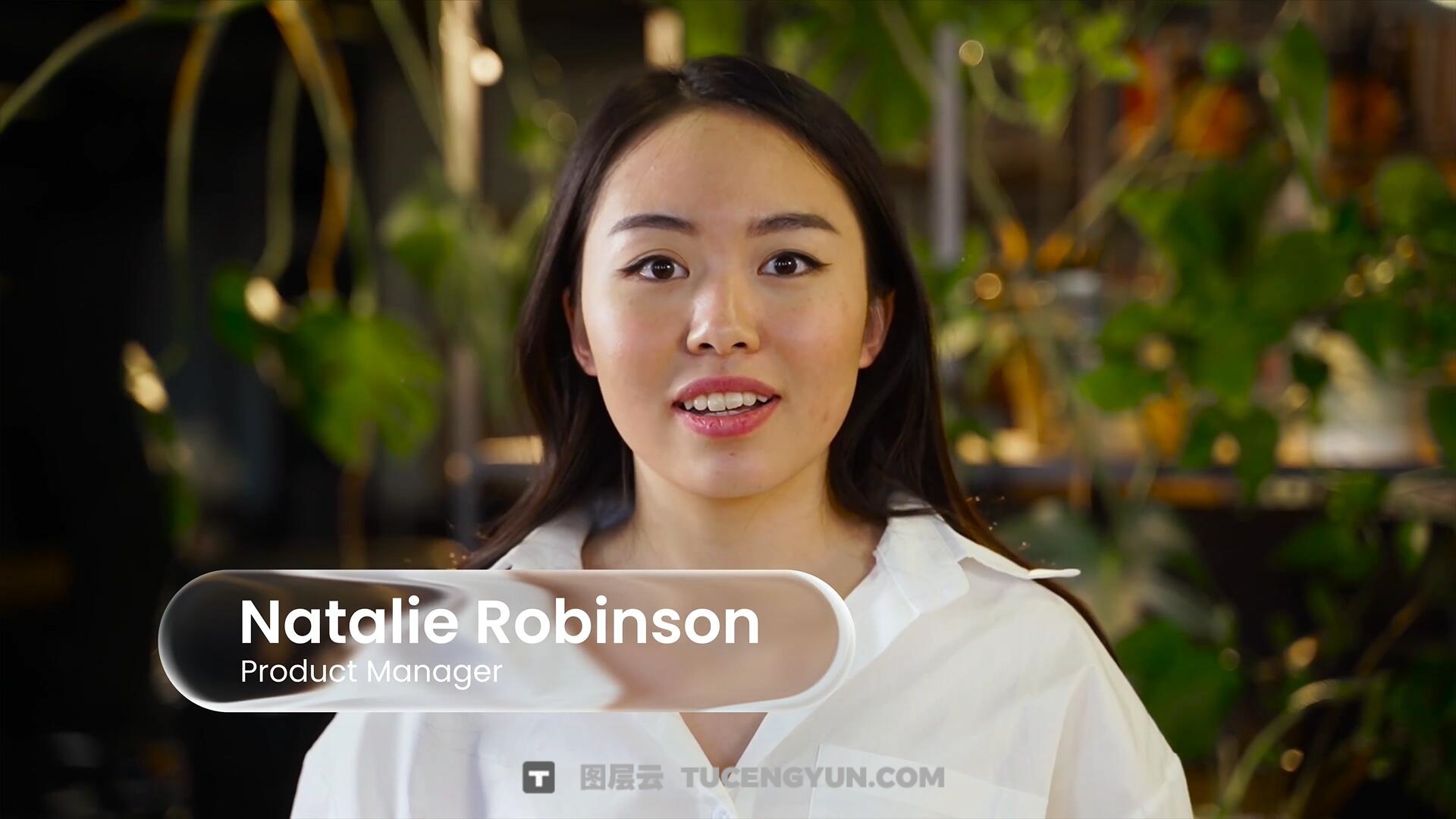 AE模板：苹果液态玻璃渐变效果文字标题字幕动画模板（13996）图层云