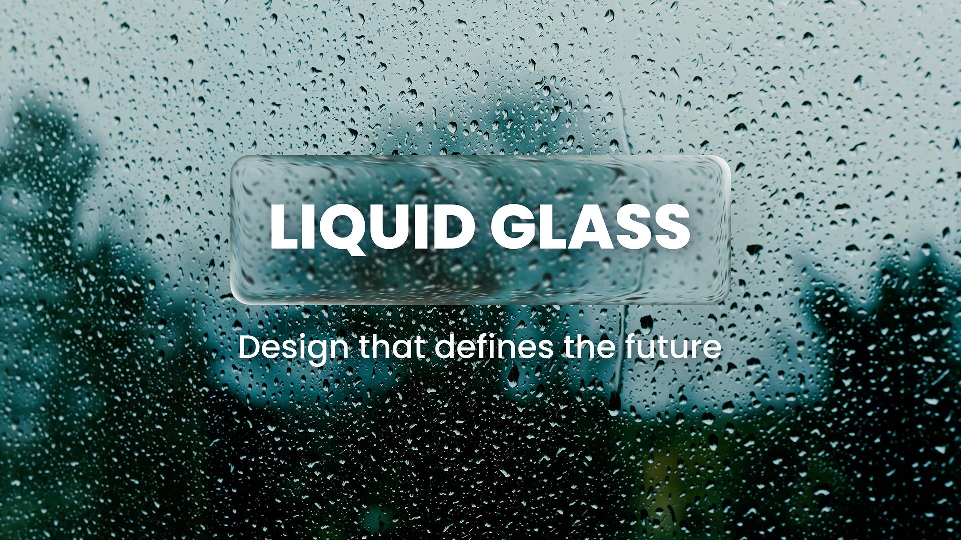 AE模板：苹果液态玻璃渐变效果文字标题字幕动画模板（13996）