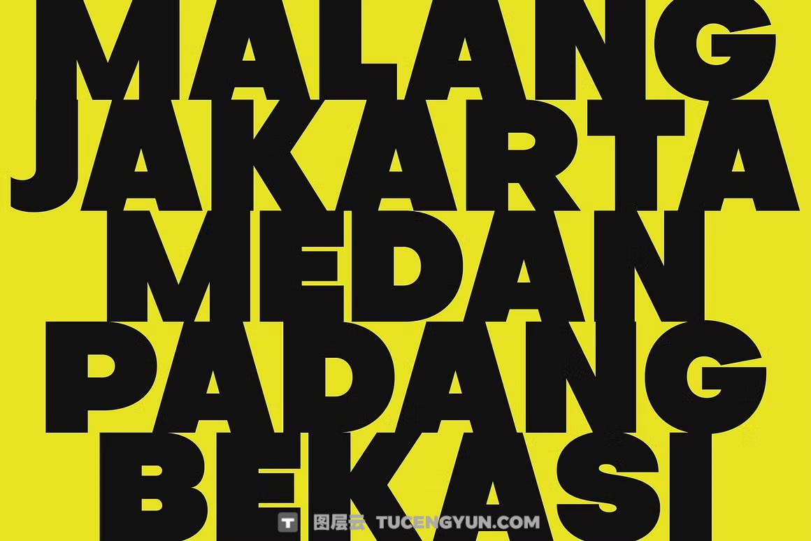 英文字体：大胆超重现代浓缩粗体清晰logo标题排版无衬线装饰封面海报设计字体（14004）图层云