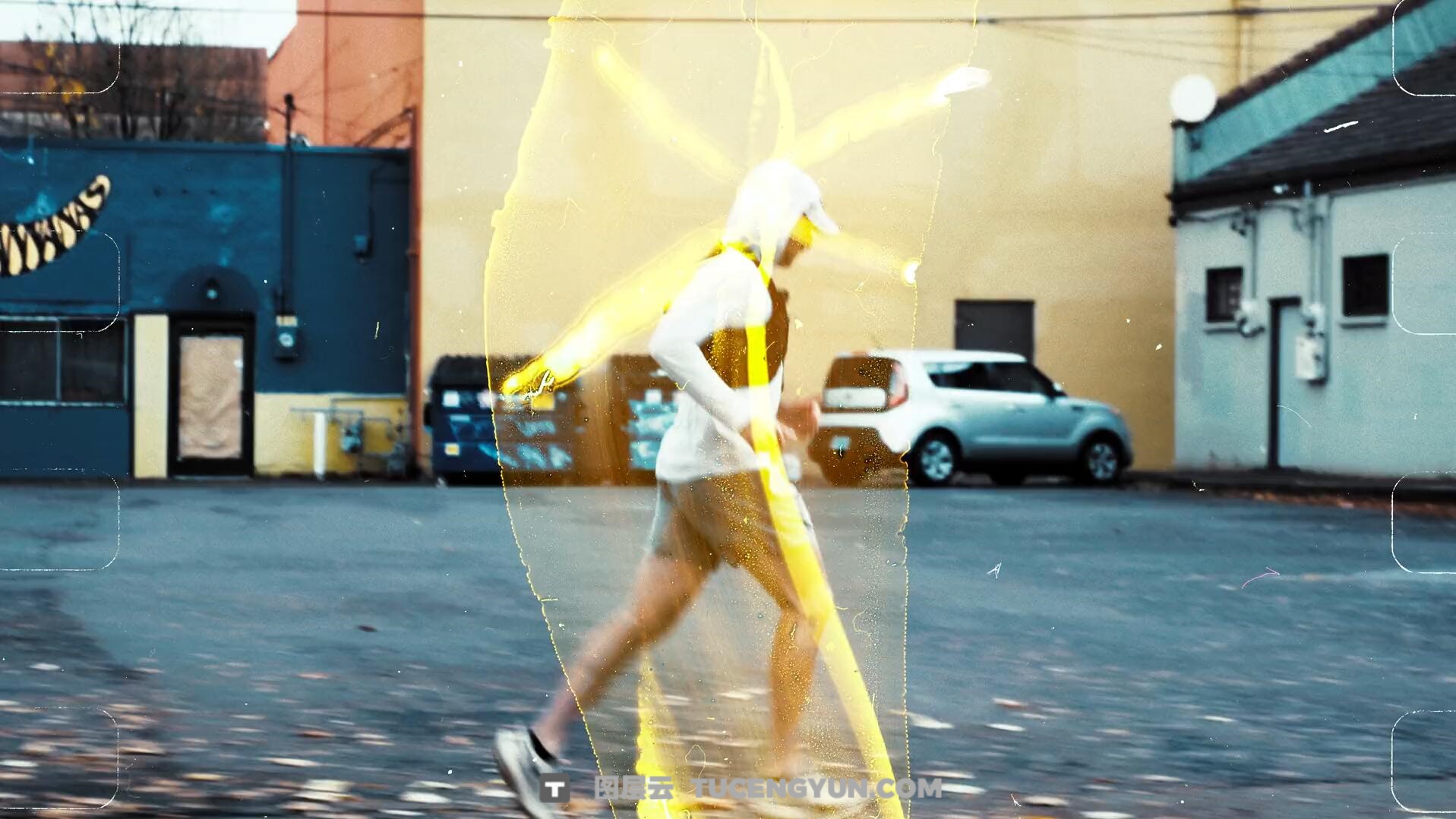 Acidbite 100多个全新复古美学胶片粗糙刮痕打孔笔触涂装转场过渡+音效+视频教程 Acidbite Cinemarkers 2（14006）图层云