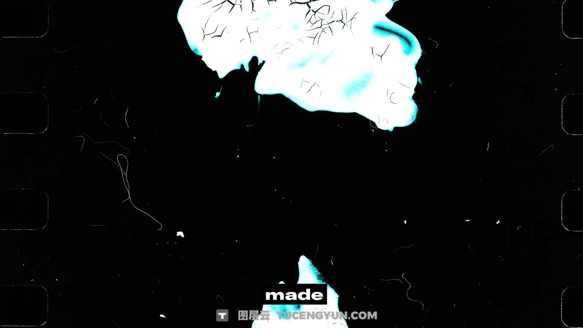 Acidbite 100多个全新复古美学胶片粗糙刮痕打孔笔触涂装转场过渡+音效+视频教程 Acidbite Cinemarkers 2（14006）图层云